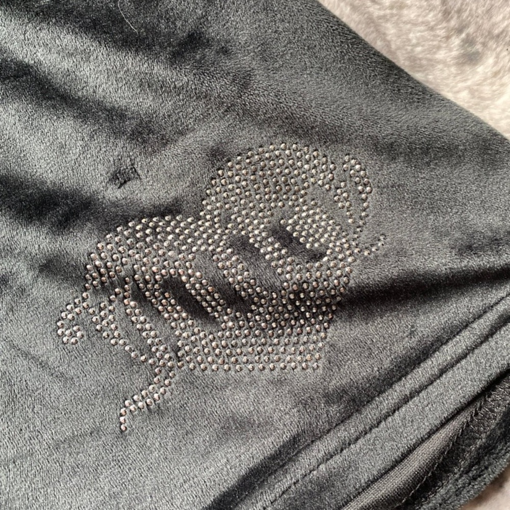 Juicy Couture Black Velour Shorts Small - Picture 3 of 4